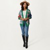 Anna-Kaci Women's Multi Pattern Open Front Cardigan with Long Sleeves, Soft Knit Texture and Comfortable Relaxed Layering Fit - 3 of 4