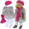 Sophia’s Doll Dress, Leggings, Hat, and Scarf Set for 18" Dolls - 2 of 4