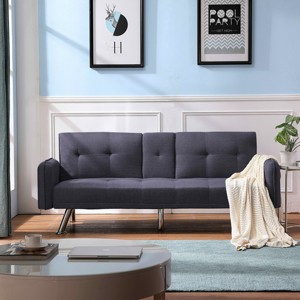 MAYEERTY Folding Arm Chair Lounge 4-in-1 Convertible Sofa Bed - 1 of 4