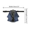 INSPIRE CHIC Women's Rhinestone Brooch Tie Pre-tied Ribbon Ties for Elegant Party - 2 of 4