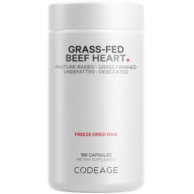 Codeage Grass-fed Beef Kidney Pasture-raised, Non-defatted Glandular ...