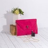 Pavilion Gift Company - Valerie Fuschia - 10.5" x 0.5" x 7.5" Oversized Clutch - Handbags - 2 of 4