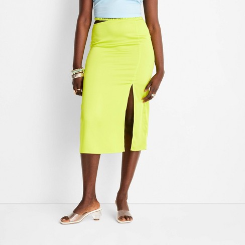 Women's Side Cut Out Midi Skirt - Future Collective™ With Alani Noelle ...