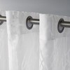 EXCLUSIVE HOME Edinburgh Sheer Branch Burnout Grommet Top Curtain Panel Pair - 3 of 4