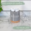 Elanze Designs Kitchen Grey X-Large Cork Bottom, Kitchen Counter, Ceramic Stoneware, Coffee, Tea and Hot Chocolate, Machine Brewing, K Capsule Pod - 4 of 4
