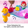 Fisher-Price Disney Princess Toddler Toy Light-Up Sea Carriage Musical Vehicle with Ariel & Flounder Figures for Ages 18+ Months - 3 of 4