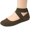 Alpine Swiss Peony Ballet Flats Shoes For Women Elastic Ankle Strap Flats Round Closed-Toe Slip On Loafers Padded for Comfort Runs Small - 3 of 4