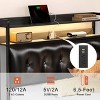 WOWLIVE Full/Queen/King Bed Frame with Storage Headboard, Metal Platform Bed Frame, Storage Bed with Charging Station and LED Light - 3 of 4