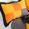 Slickblue 3PC Quilt Set, Hand-Stitched Patch Design, Full/Queen, Reversible, 100% TC Fabric, Multiple Color Options - 3 of 4