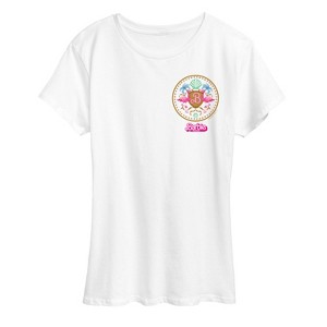 Women's - Barbie - Barbie Crest Full Color Short Sleeve Graphic T-Shirt - 1 of 4