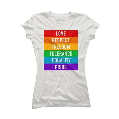 Adult Design By Humans Pride Rights Motto By PINHEAD66 T-Shirt