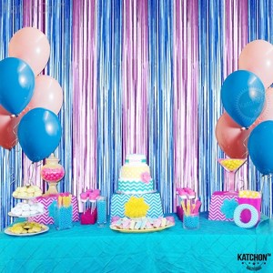 KatchOn, XtraLarge Pink and Blue Streamers - 8x3.2 Feet, Pack of 2 Gender Reveal Decorations - 1 of 4