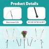FDW 3 Piece Patio Bistro Set Acapulco Chair Set Stylish and Comfortable Patio Seating with Glass Table Outdoor Furniture Set for Patio Balcony, White - 4 of 4