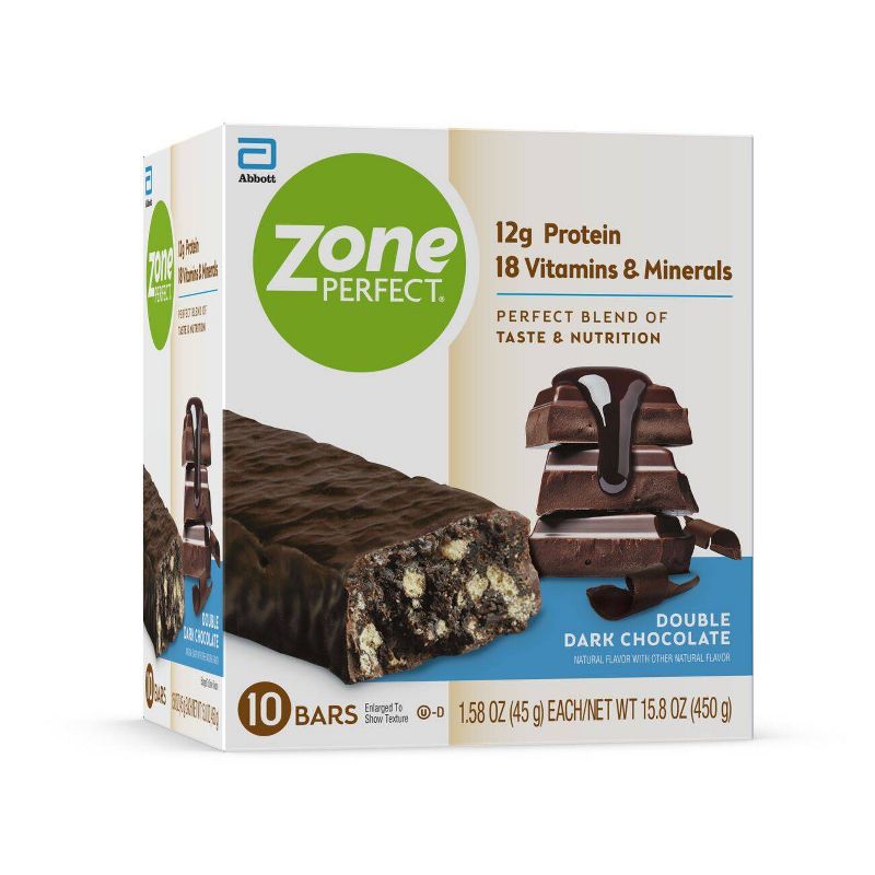 ZonePerfect Protein Bar Double Dark Chocolate - 10 ct/15.8oz, 3 of 8