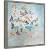 Amanti Art Beautiful Butterflies v3 Square by Danhui Nai Canvas Wall Art Print Framed 16-in. x 16-in. - 3 of 4