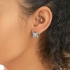 SHINE by Sterling Forever Luella CZ & Enamel Square Stud Earrings - 2 of 4