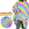 Catalonia Woman Blanket Hoodie Oversized Sweatshirt, Comfy Fleece Pullover Longe Sleeve, One Size Fits All, Gift Woman Wife - 3 of 4
