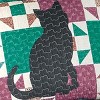 Collections Etc Cat Silhouette Patchwork Quilt - image 3 of 3