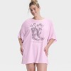 Women's Graphic Oversized T-Shirt Sleep Dress - Wild Fable™ - 3 of 3