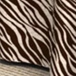 zebra stripe - brown