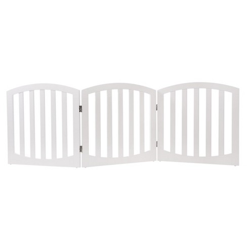 White folding dog clearance gate