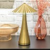National Brand Portable and Rechargeable LED Touch Lamp with Umbrella Style Shade - 3 of 3