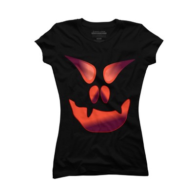 Junior's Design By Humans Halloween Monster By LamaStar T-Shirt
