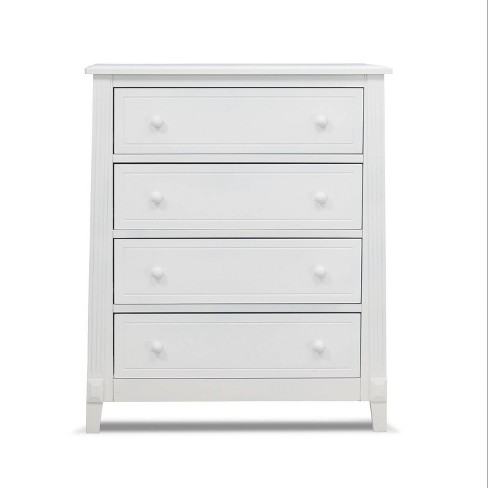 White four store drawer dresser