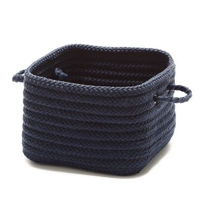 Colonial Mills Simply Home Shelf Square Storage - Navy 10"x10"x7" 100% Polypropylene Square