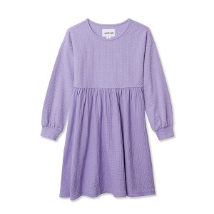 Lands' End Kids Long Sleeve Ribbed Dress - 1 of 2