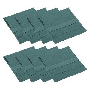 Unique Bargains Microfiber Portable Jewelry Pouches with Band for Necklace Bracelet 3.94x3.94" 8 Pcs - 1 of 4