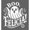 Boo Ghost Felicia Adult Crew Neck Long Sleeve Tee - 2 of 2