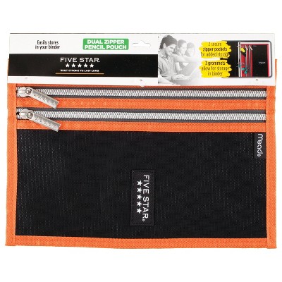 orange pencil pouch