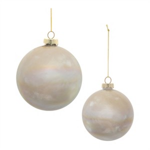 Iridescent Cloudy Glass Ornament (Set of 12) - 1 of 4