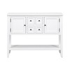 CAVINAS Ample Console Table with Four Small Drawers,Vintage Entryway Table with Bottom Shelf,Console Table for Living Rooms - 4 of 4