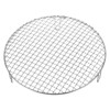 Unique Bargains Stainless Steel Barbecue Grill Net Round Cooling Rack Silver - 3 of 4
