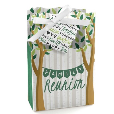 Big Dot of Happiness Family Tree Reunion - Family Gathering Party Favor Boxes - Set of 12