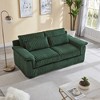 74'' Corduroy Loveseat Sofa with Removable Cushions and Accent Pillows - 2 of 4