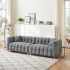 SKRAN Teddy Plush Sofa,Includes Two Throw Pillows and Heavy-Duty Hardware Foot Support  for Living Room,Bedroom - 2 of 4