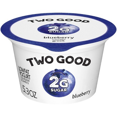 Two Good Low Fat Lower Sugar Blueberry Greek Yogurt - 5.3oz Cup