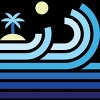 Boy's Design By Humans Cool Waves On a Lonely Beach By quilimo T-Shirt - 2 of 2