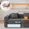 Dolonm Combination Sofa, Foldable Casual Sofa, No Assembly Required,3-seats 3-Pads, for Living Room and Bedroom - 2 of 4