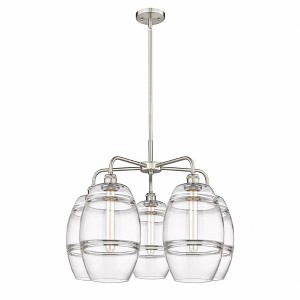 Vaz - 5 Light Stem Hung Chandelier In Industrial Style-15.38 Inches Tall and 26 Inches Wide - 1 of 1