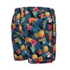 Banana Boat UPF50+ Men's Tropical Fruit 4-Way Stretch Bathing Suit | Black or Teal - 3 of 3