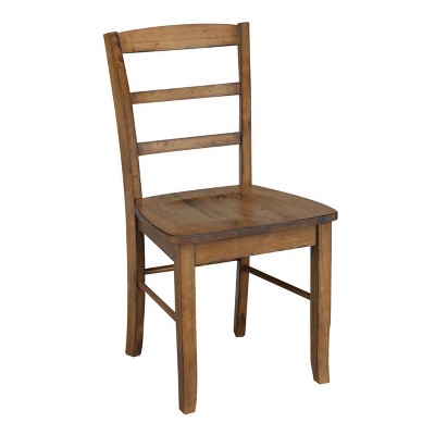 Pecan Solid Para Wood High Ladderback Side Chair Set of 2