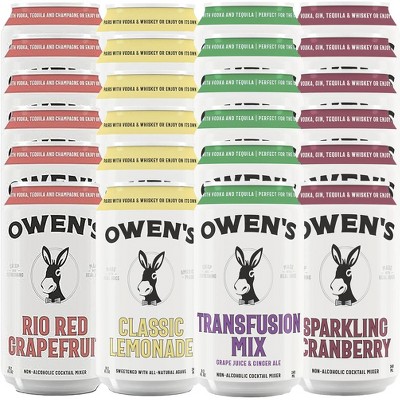 Owen’s Craft Mixers | Tart Refresher 24 Pack | Handcrafted in the USA ...