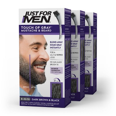 Just For Men Touch Of Gray Mustache and Beard – 3pk