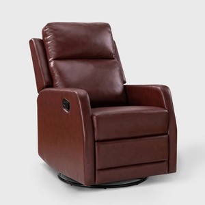 Ofelia Upholstery Wingback Swivel Recliner for Bedroom and Living Room |Artful Living Design - 1 of 4