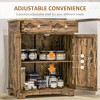 NicBex 2-Drawer File Cabinet Under Desk Storage with 2 Doors and Adjustable Shelf Storage Cabinet for Home, Office - 3 of 4
