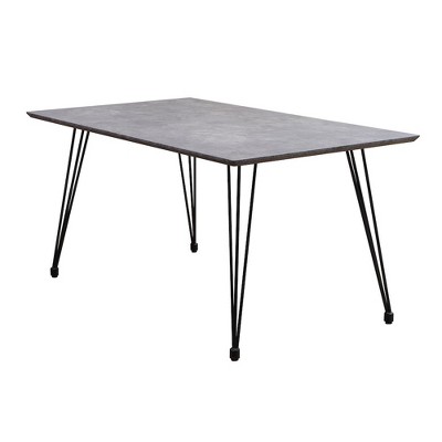 Chintaly Imports,Contemporary Rectangular Dining Table Laminated Wooden Top